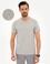 Açık Gri Slim Fit Bisiklet Yaka T-Shirt