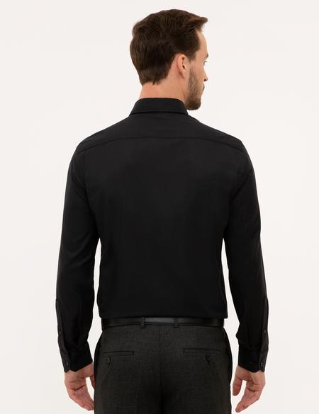 Siyah Slim Fit Oxford Gömlek - 50231259034