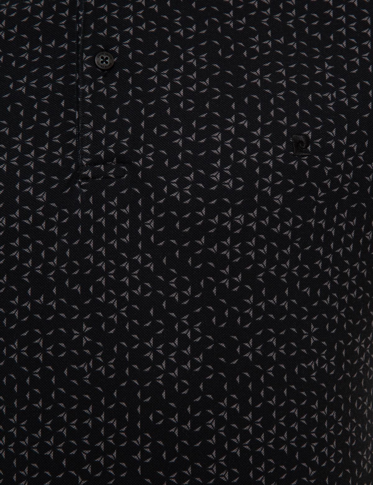 Siyah Slim Fit Polo Yaka T-Shirt - 50226516014