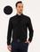 Siyah Slim Fit Armürlü Gömlek