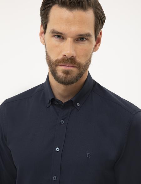 Lacivert Slim Fit Oxford Gömlek - 50231259015