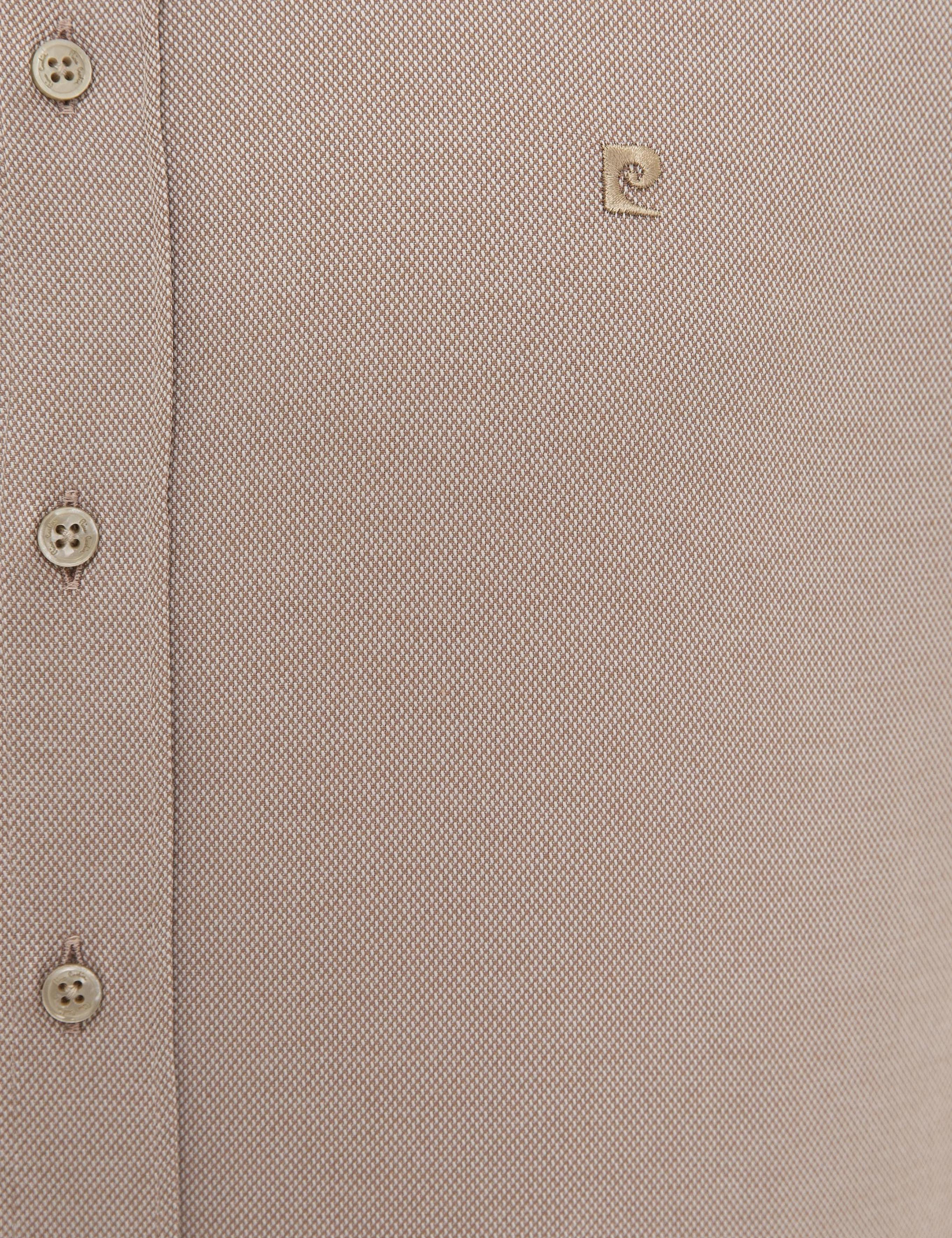 Açık Kahverengi Slim Fit Oxford Gömlek