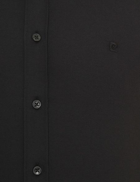 Siyah Slim Fit Oxford Gömlek - 50233546028