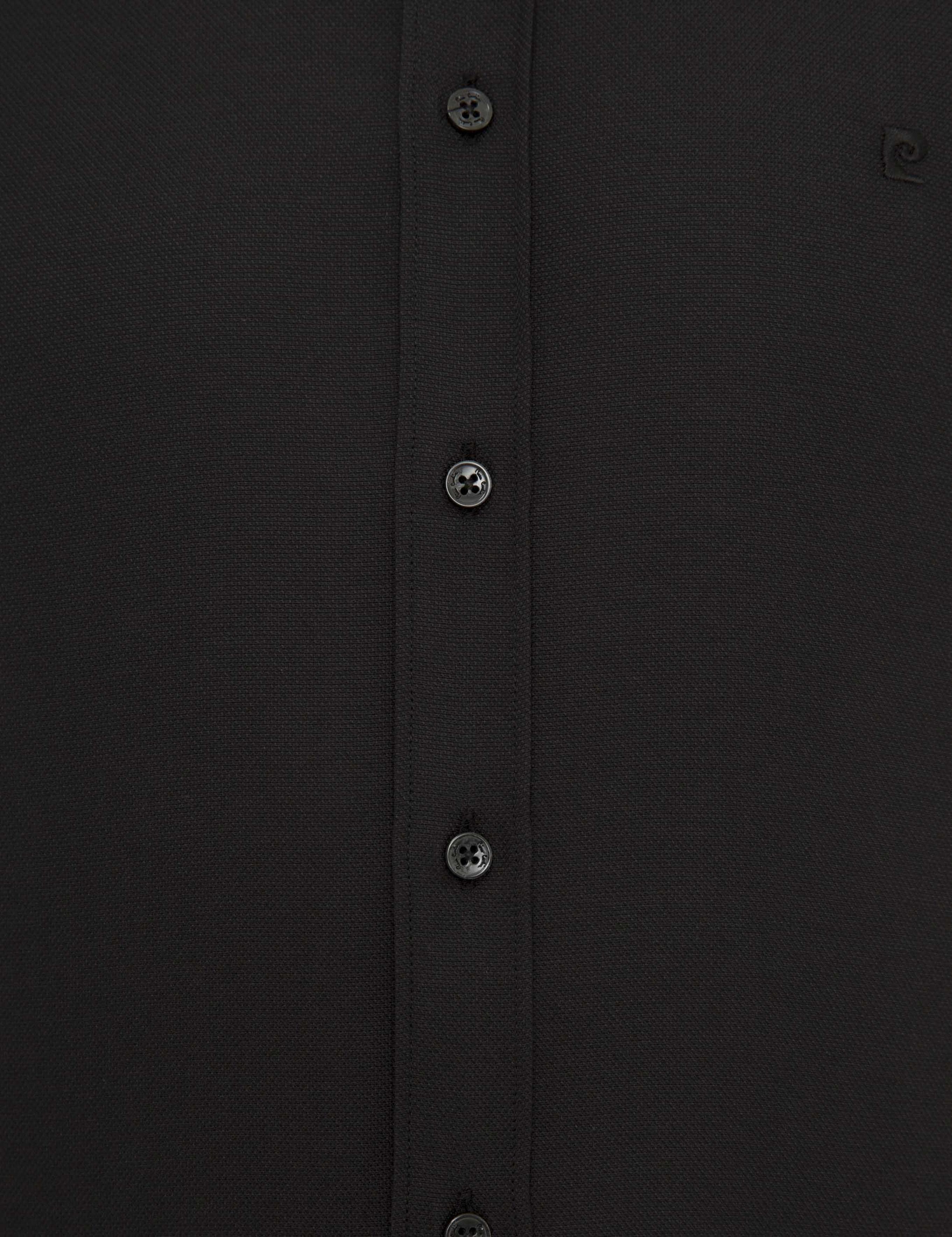 Siyah Slim Fit Oxford Gömlek