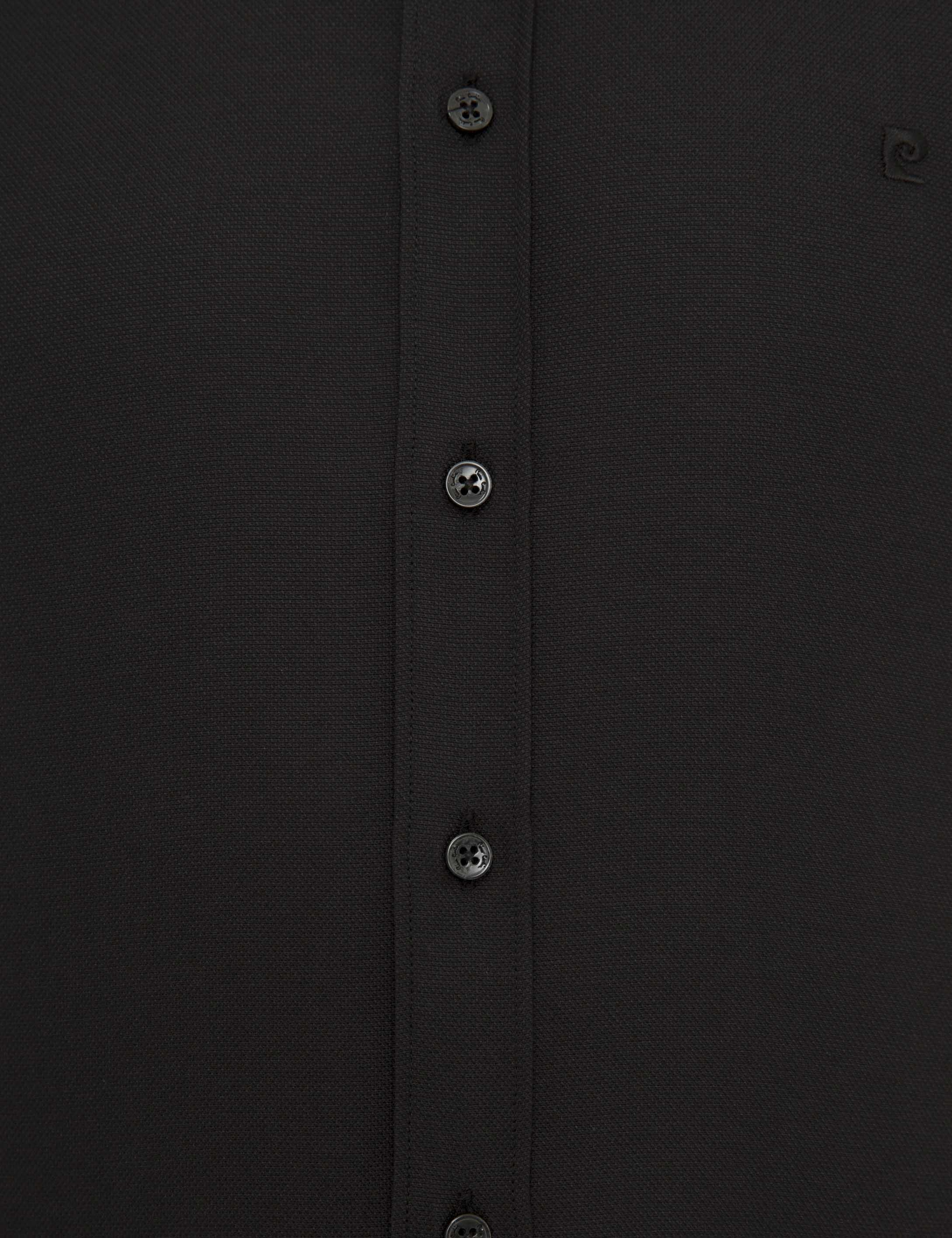 Siyah Slim Fit Oxford Gömlek
