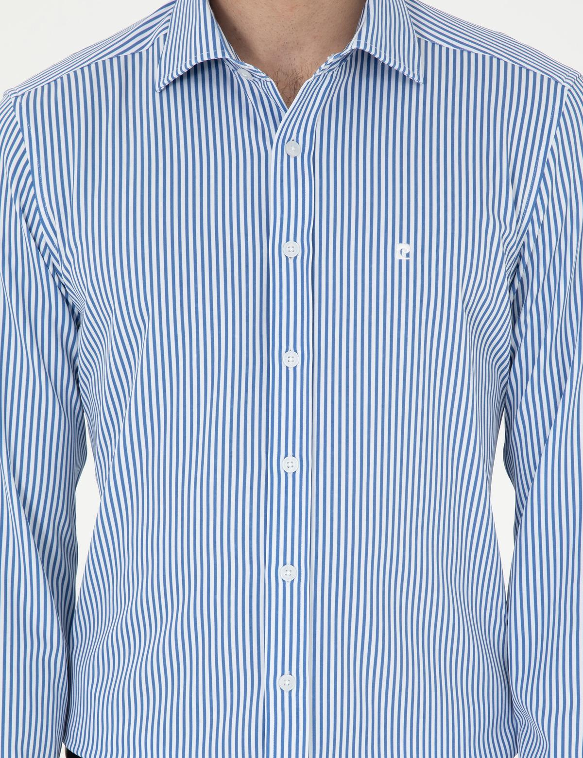 Mavi Likralı Ex. Slim Fit Uzun Kollu Gömlek - 50294171007