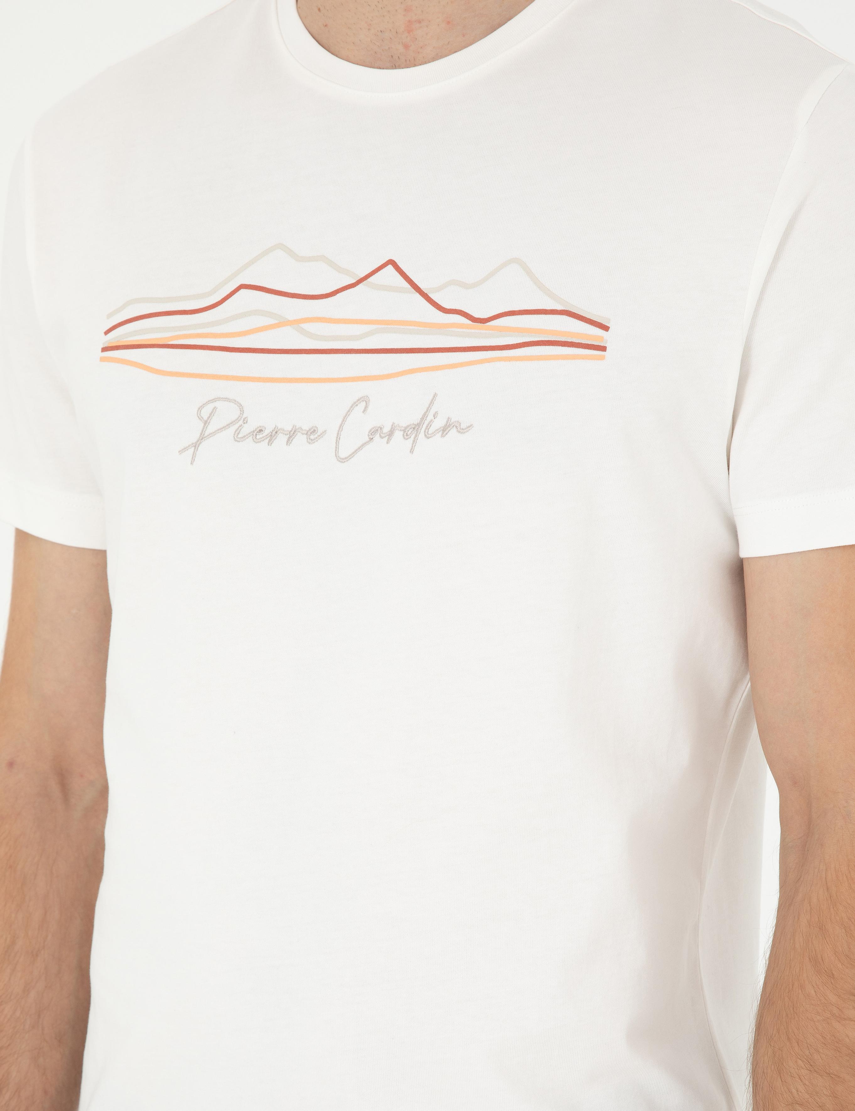 Beyaz Slim Fit Tişört