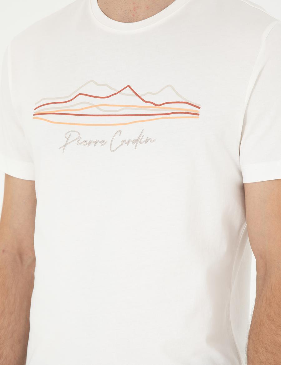 Beyaz Slim Fit Tişört