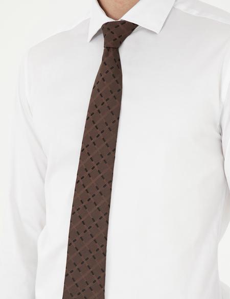 Beyaz Likralı Kolay Ütülenebilir Ex. Slim Fit Basic Gömlek - 50292526002