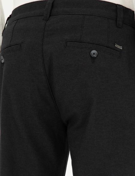 Siyah Slim Fit Kanvas Pantolon - 50295920018