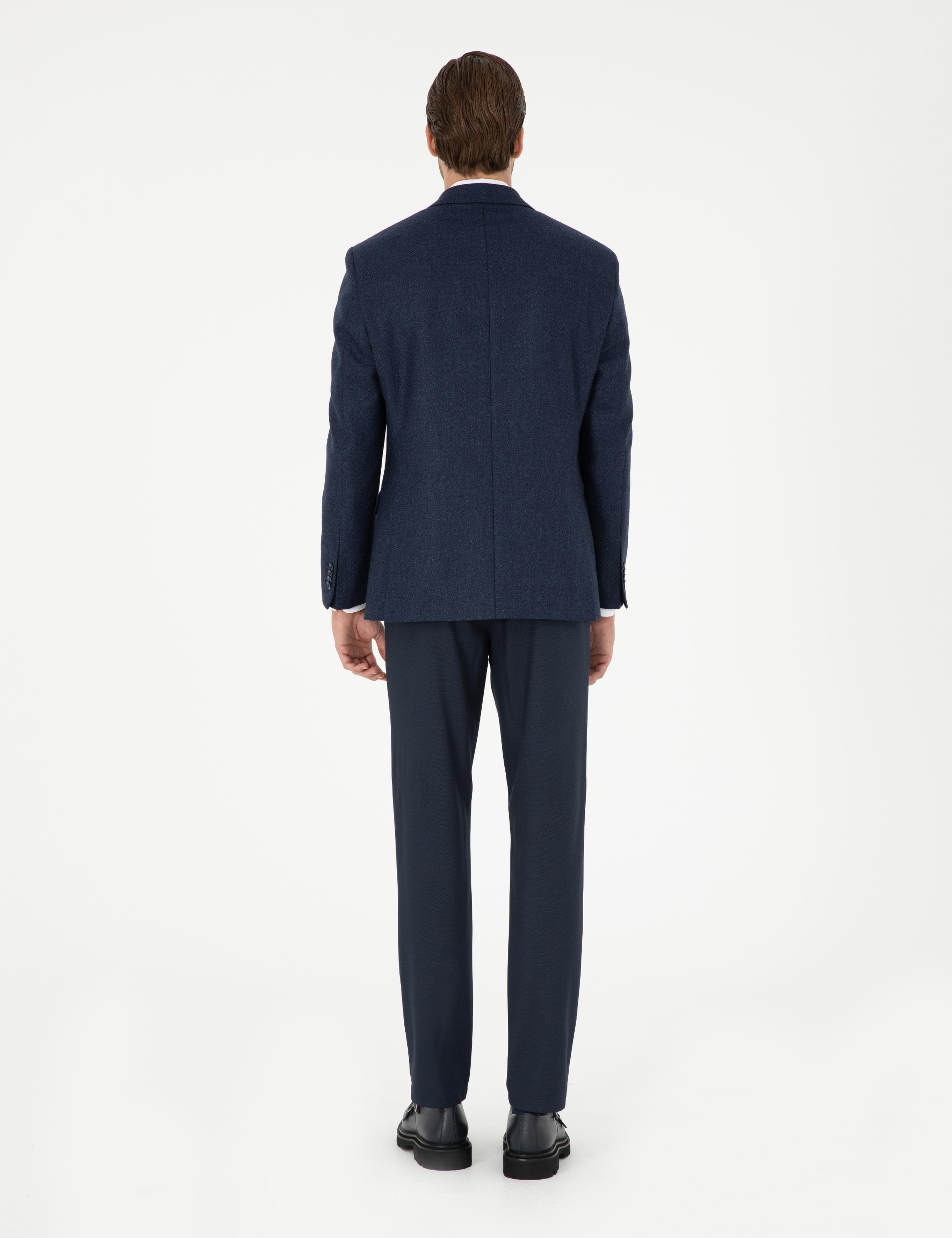 Lacivert Ex. Slim Fit Kumaş Pantolon