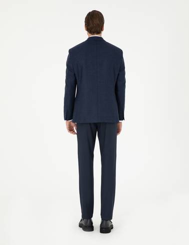 Lacivert Ex. Slim Fit Kumaş Pantolon
