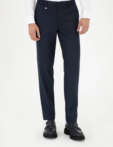 Lacivert Ex. Slim Fit Kumaş Pantolon