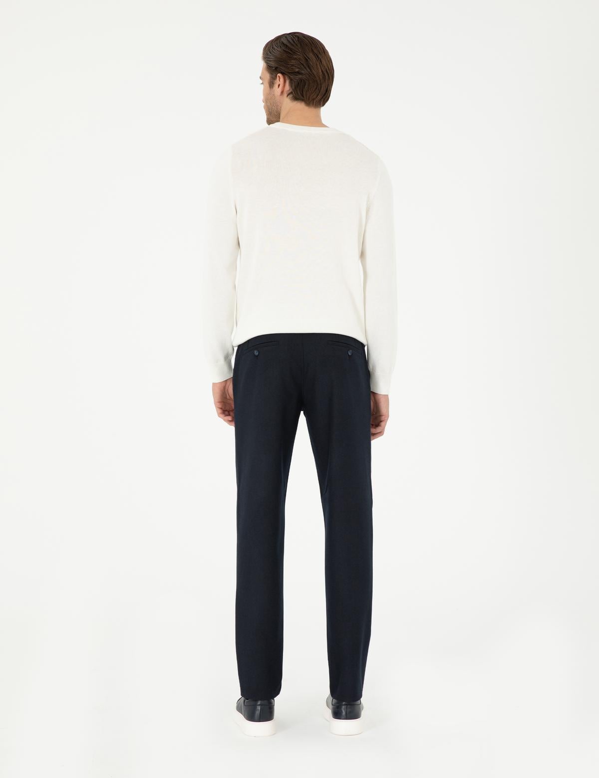 Lacivert Ex. Slim Fit Kumaş Pantolon - 50293389119