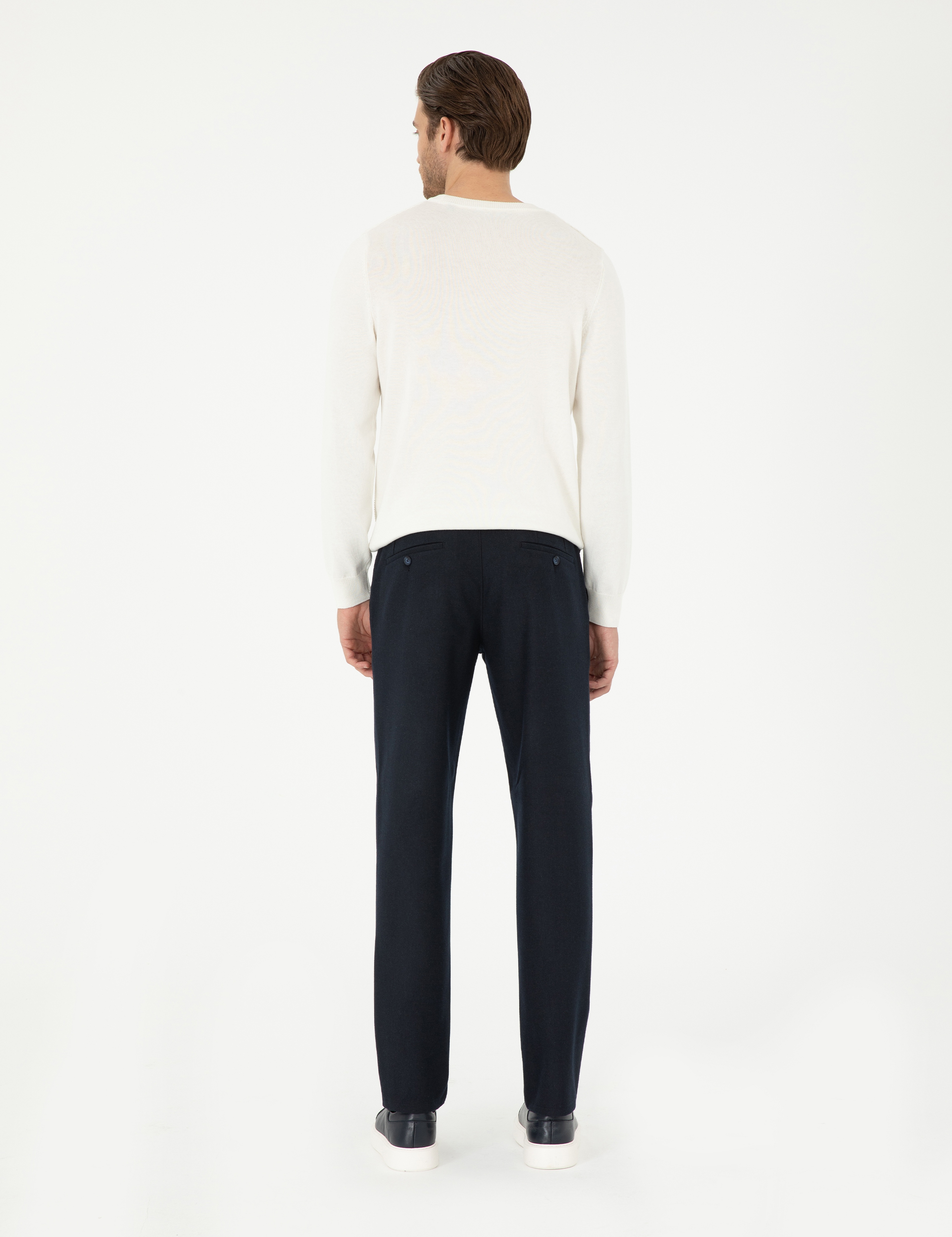 Lacivert Ex. Slim Fit Kumaş Pantolon - Image 4