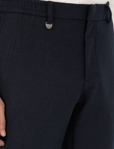 Lacivert Ex. Slim Fit Kumaş Pantolon