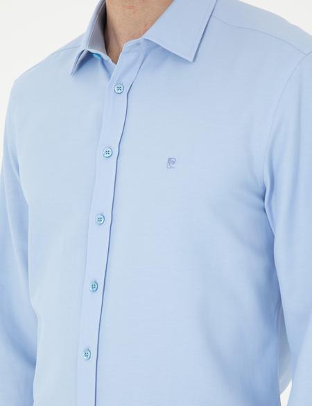 Koyu Mavi Oxford Slim Fit Uzun Kollu Gömlek - 50292539033