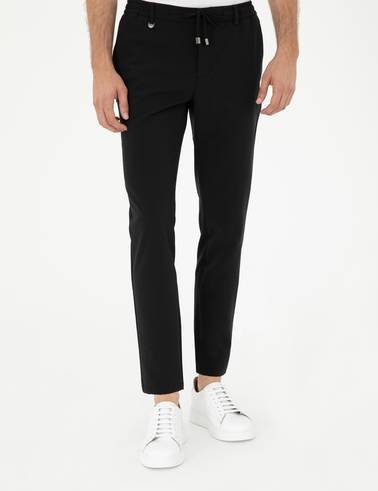 Siyah Klasik Jogger Pantolon