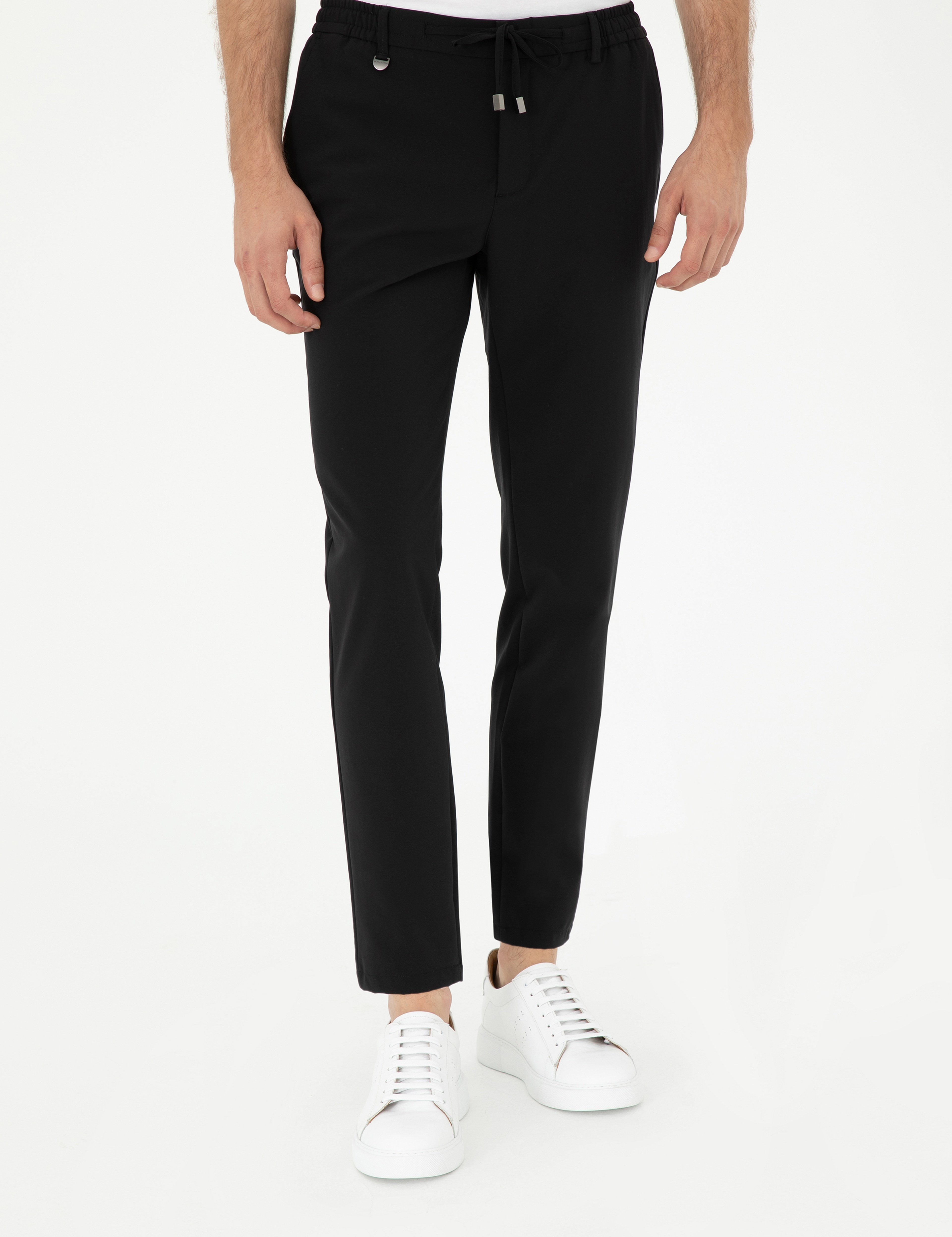 Siyah Klasik Jogger Pantolon - Image 2