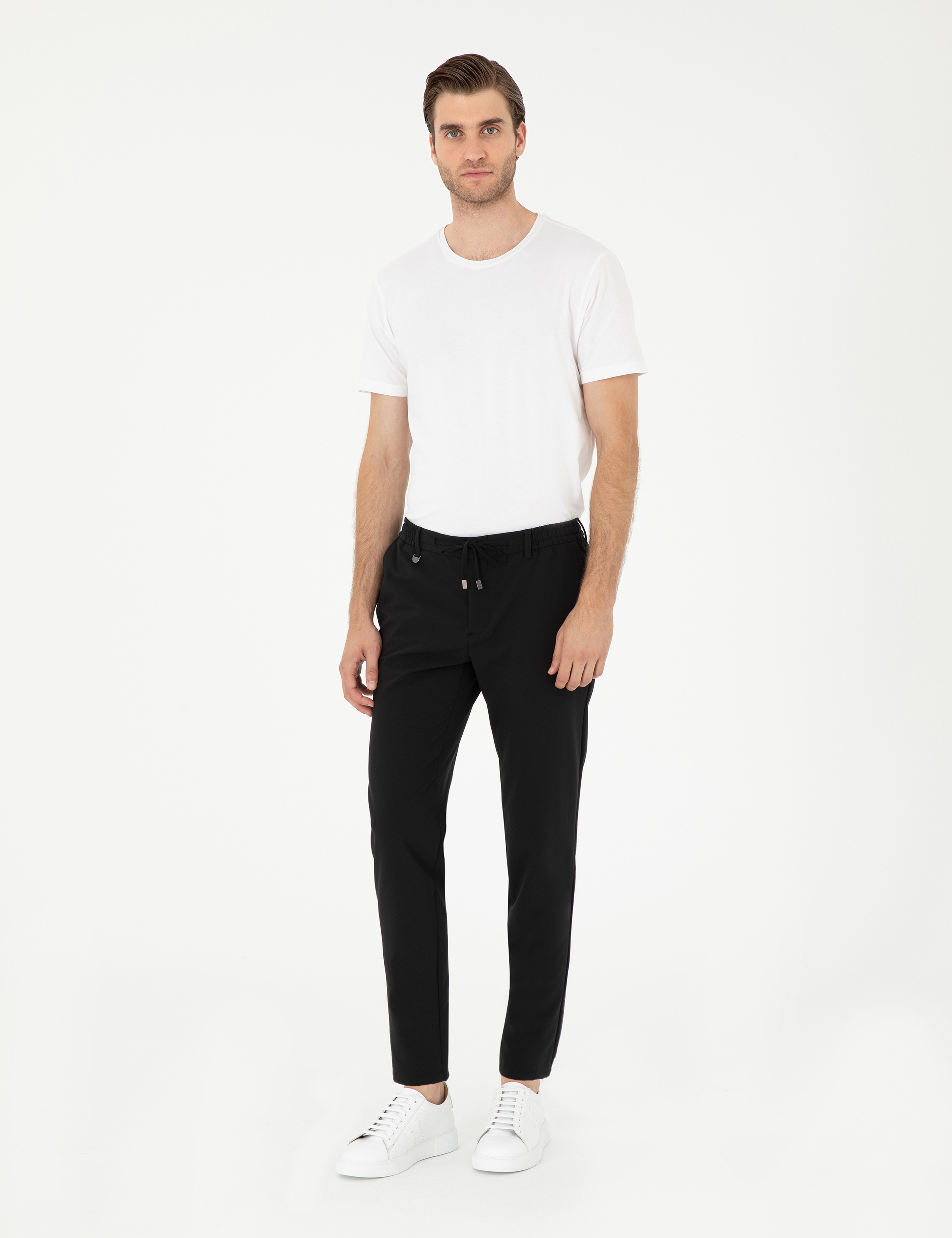 Siyah Klasik Jogger Pantolon - Image 3