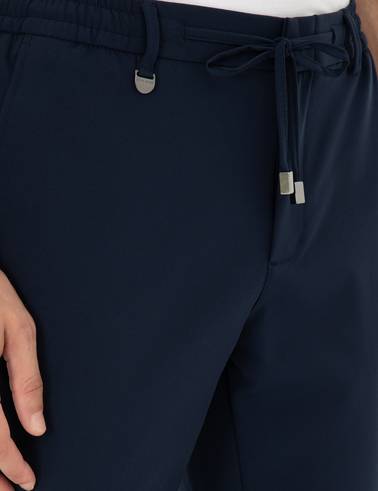 Lacivert Klasik Jogger Pantolon