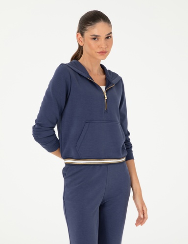 Lacivert Regular Fit Sweatshirt