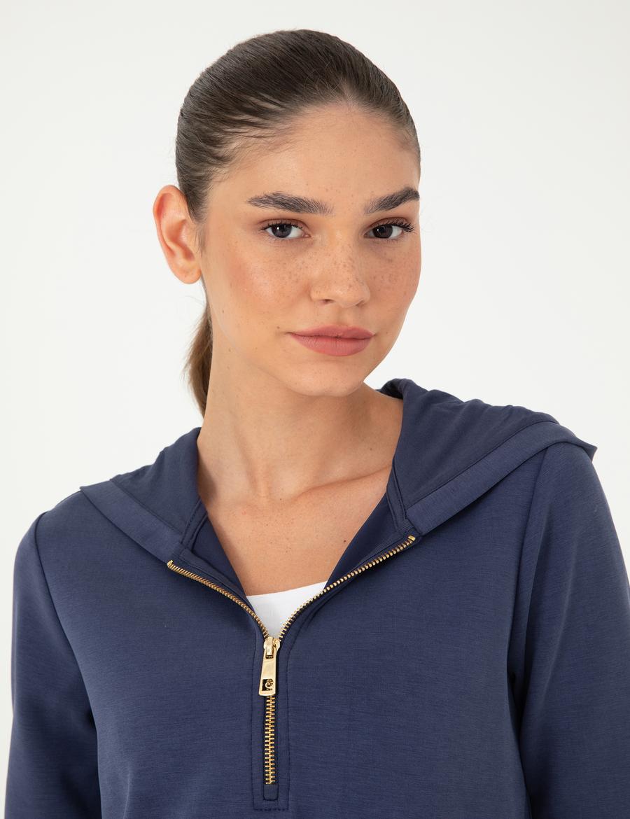 Lacivert Regular Fit Sweatshirt