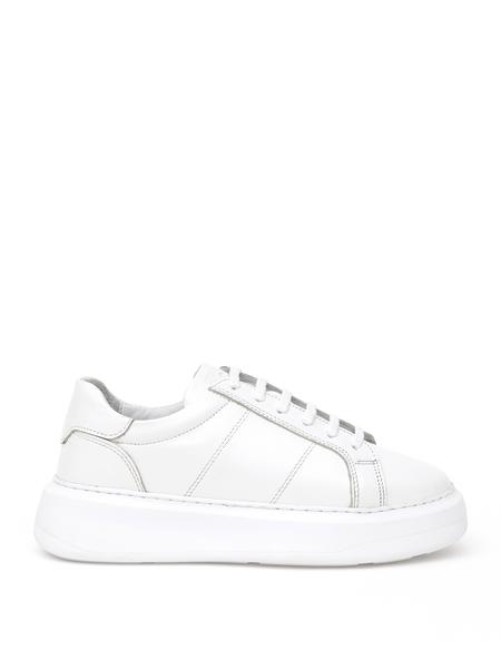 Beyaz Deri Snekaer - 50300070001