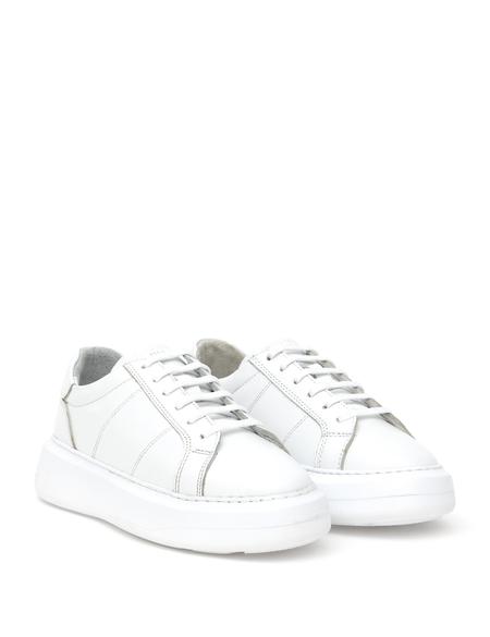 Beyaz Deri Snekaer - 50300070001