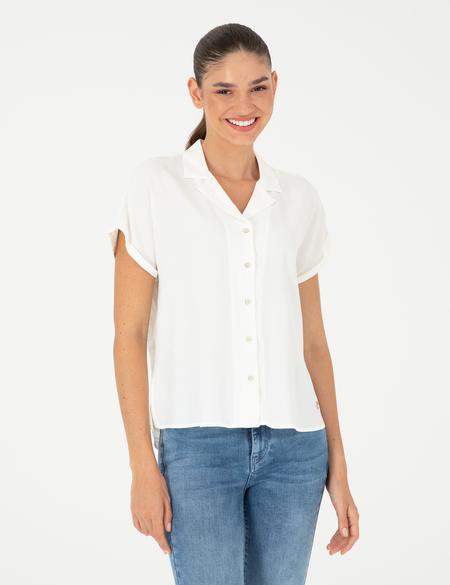 Ekru Comfort Fit Kısa Kollu Gömlek - 50288279001