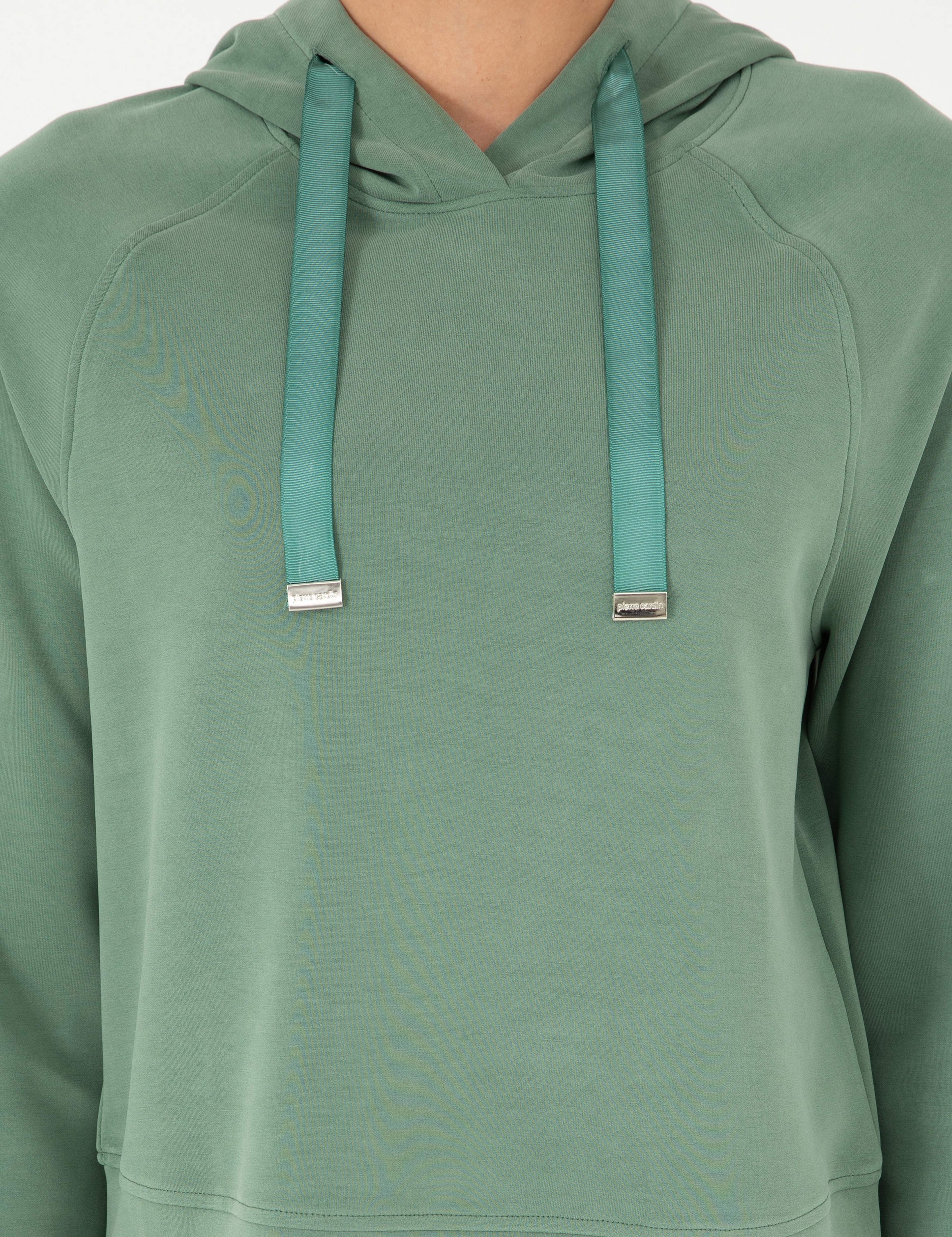 Yeşil Regular Fit Modal Kumaş Sweatshirt - Image 6