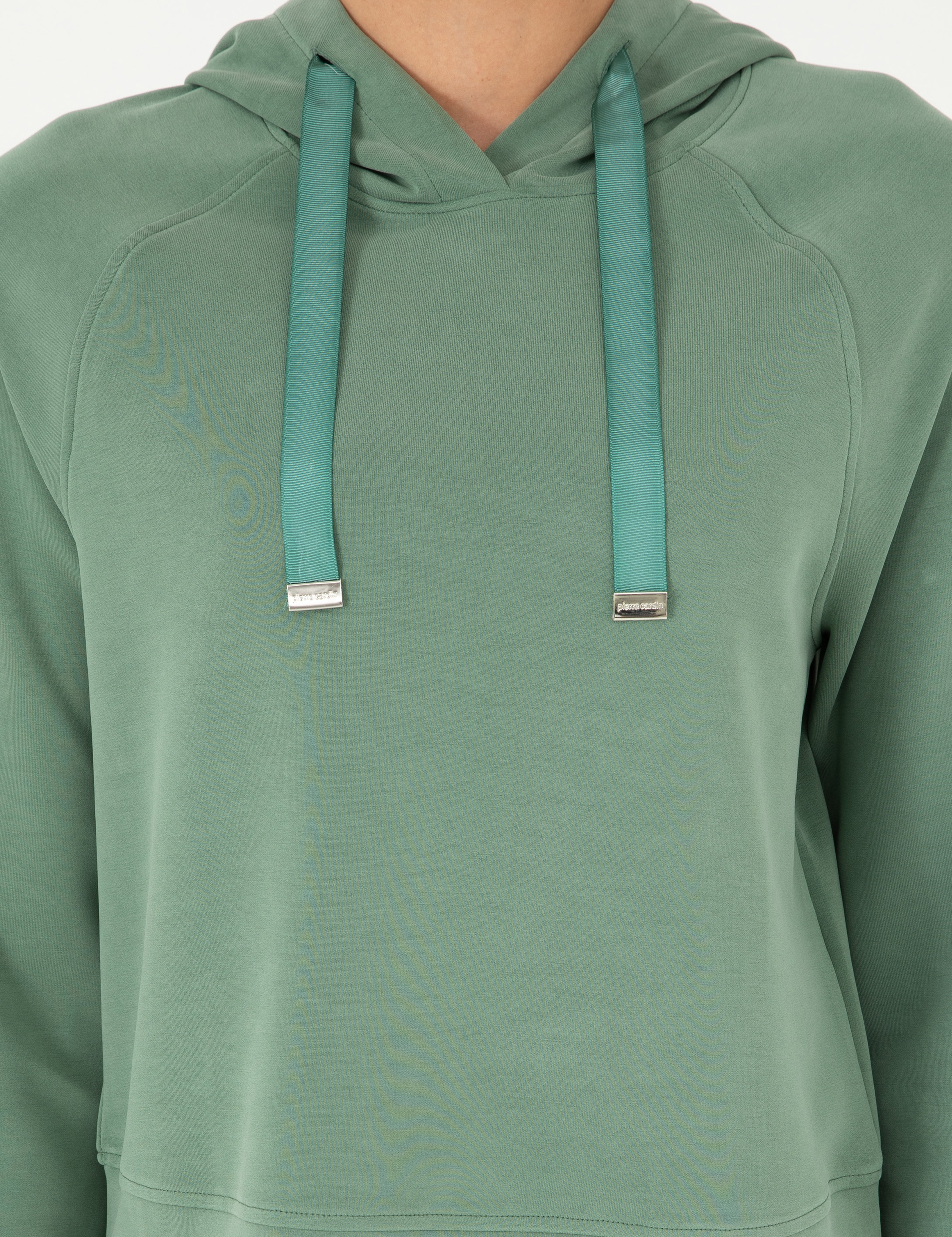 Yeşil Regular Fit Modal Kumaş Sweatshirt