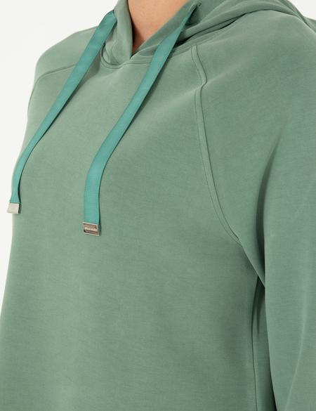 Yeşil Regular Fit Modal Kumaş Sweatshirt - 50283336006