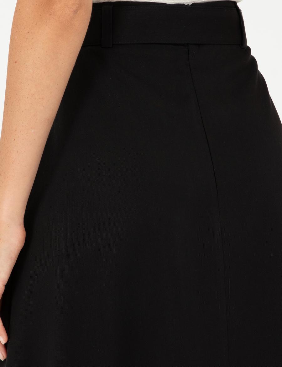 Siyah A Kesim Dokuma Etek