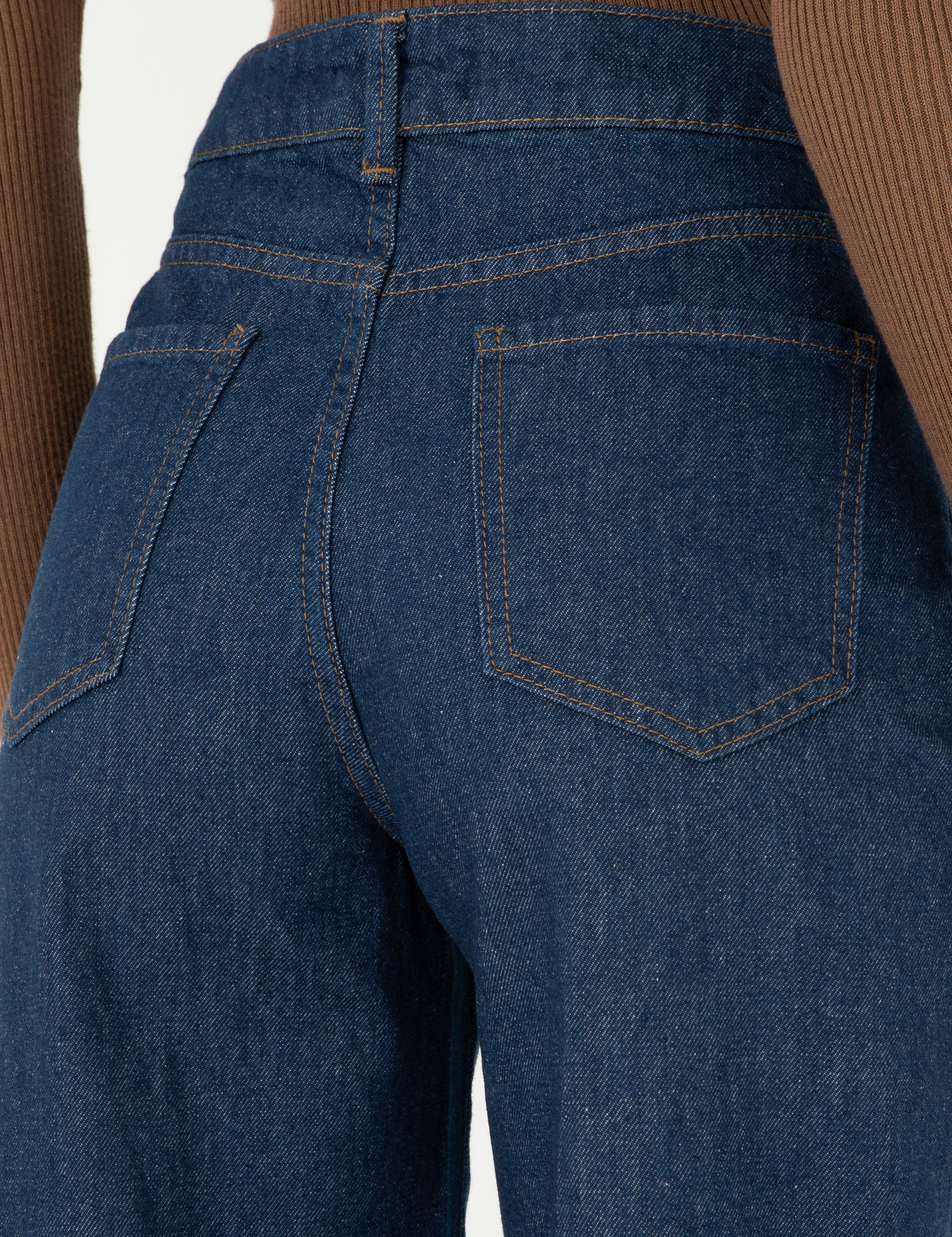 İndigo Loose Fit Jean Pantolon - Image 6