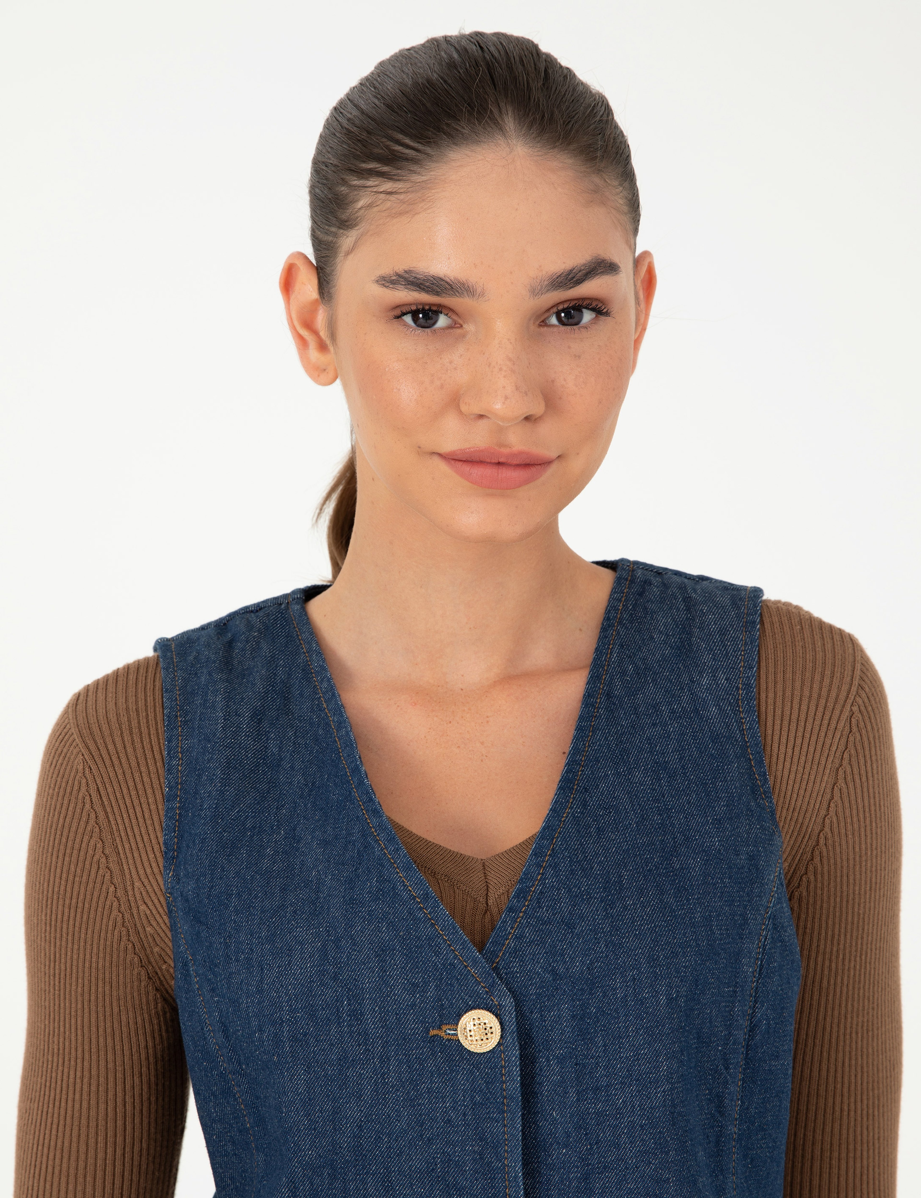 İndigo Slim Fit Yelek