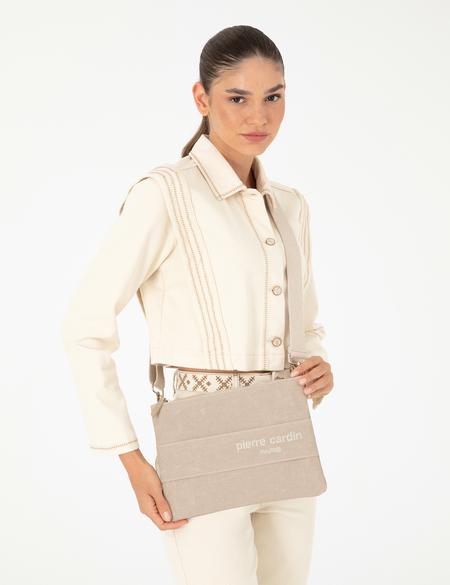 Bej Kanvas Çanta - 50297747004