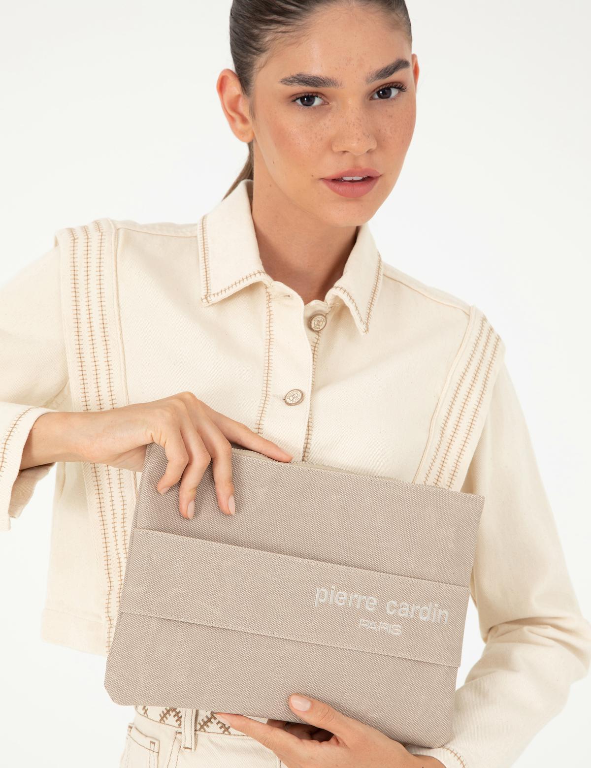 Bej Kanvas Çanta - 50297747004