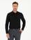 Siyah Armürlü Slim Fit Uzun Kollu Gömlek