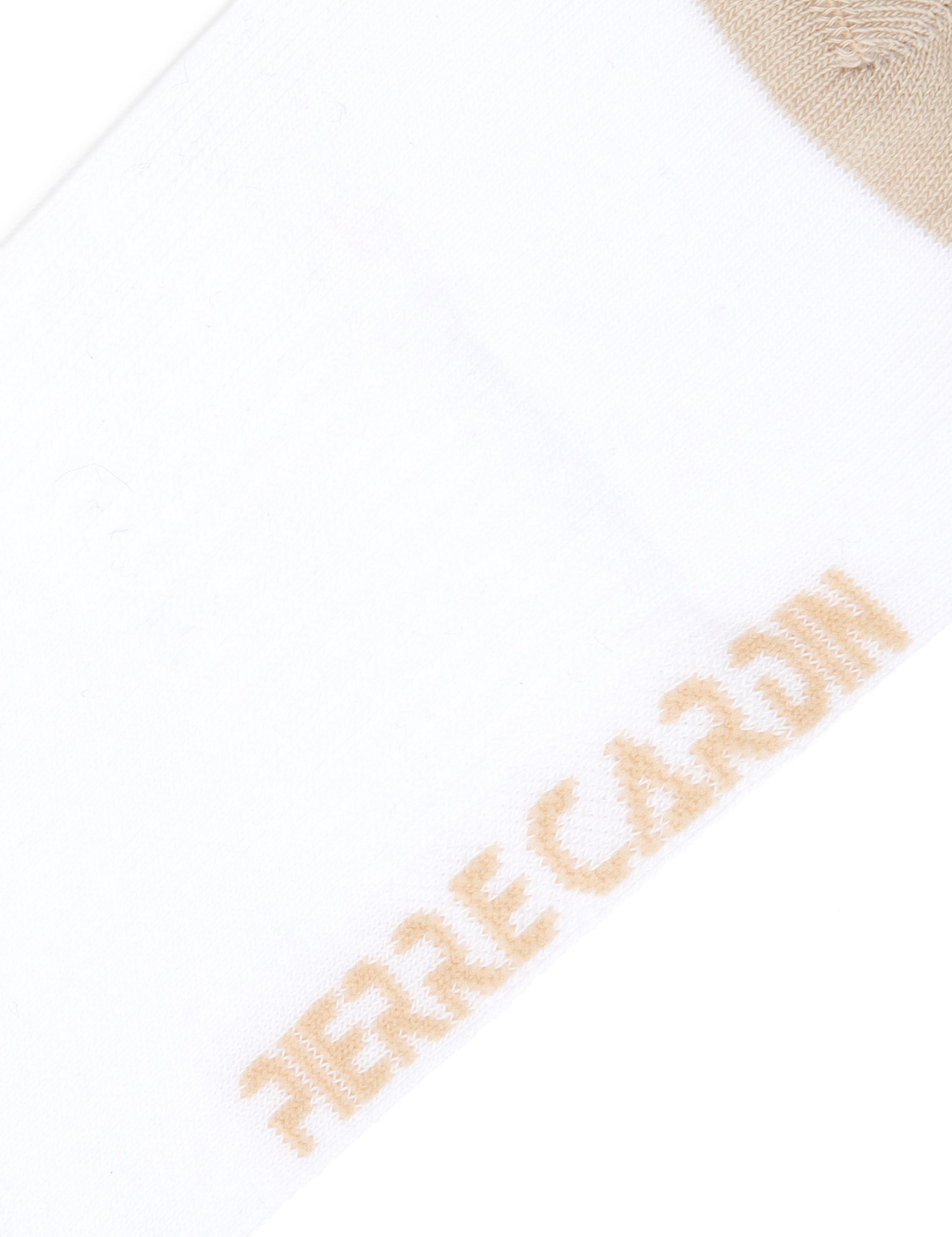 Erkek Pamuk Karışımlı Bej Patik Desenli Çorap