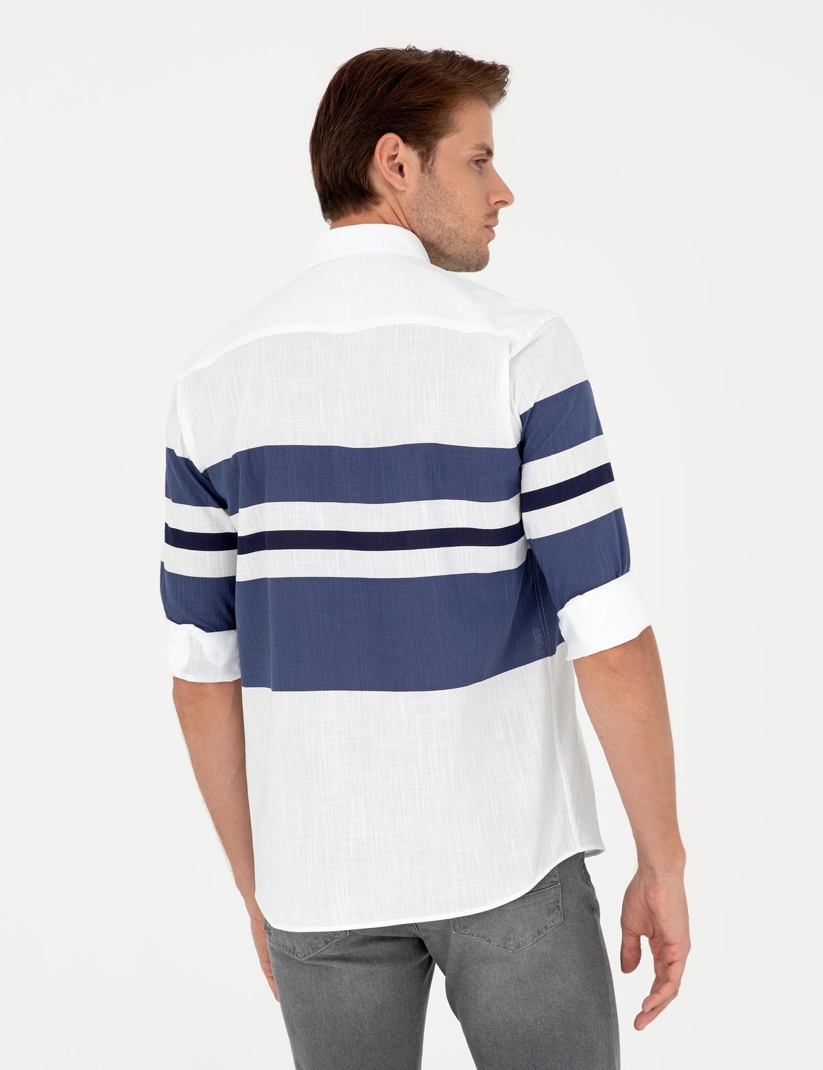 Açık Mavi Regular Fit Uzun Kollu Gömlek - 50289400005