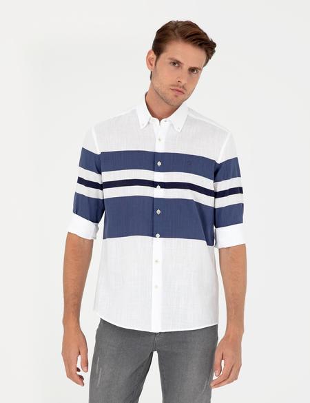 Açık Mavi Regular Fit Uzun Kollu Gömlek - 50289400005