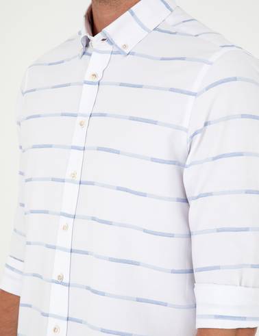 Mavi Slim Fit Uzun Kollu Gömlek