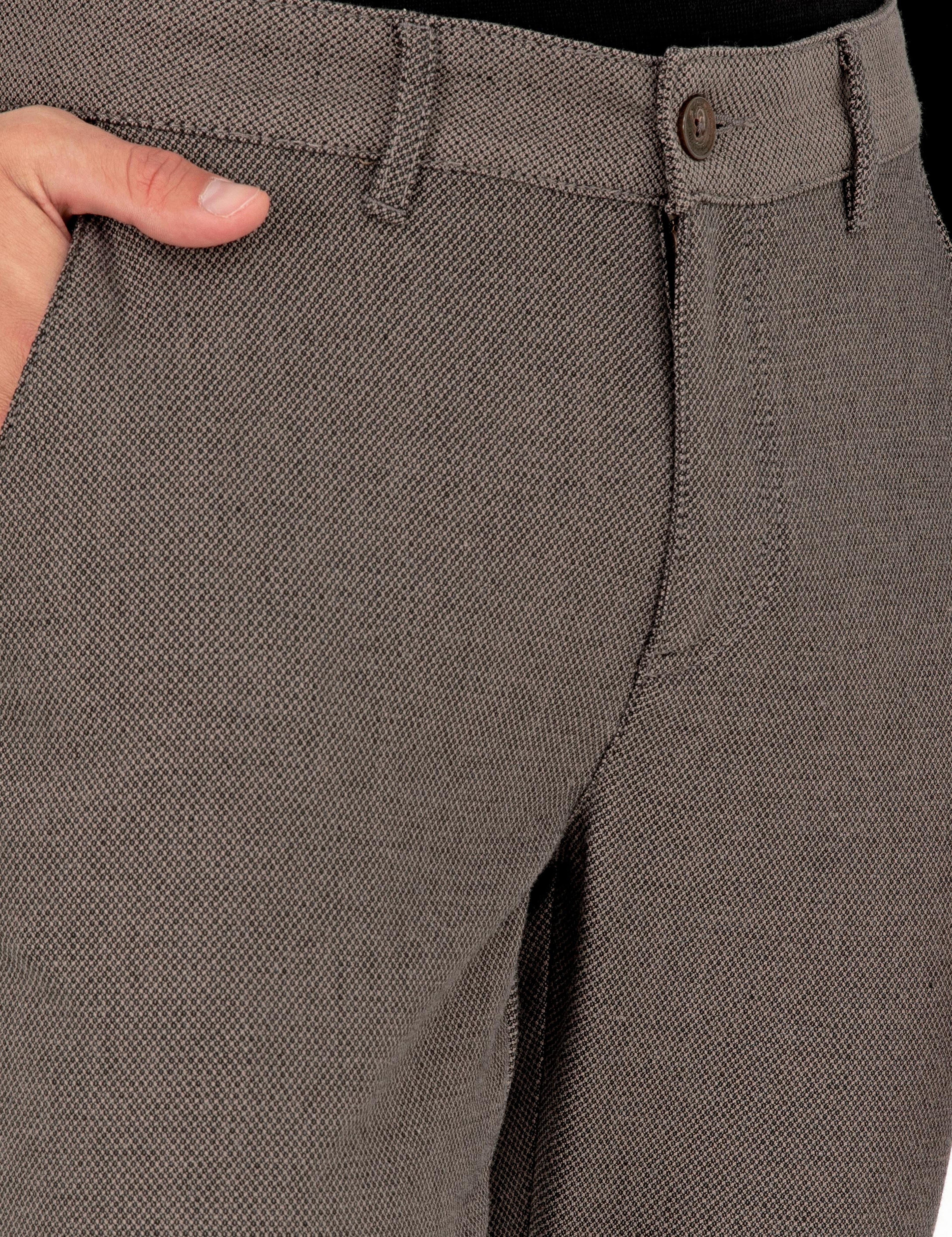 Kahverengi Slim Fit Kanvas Pantolon - Image 5