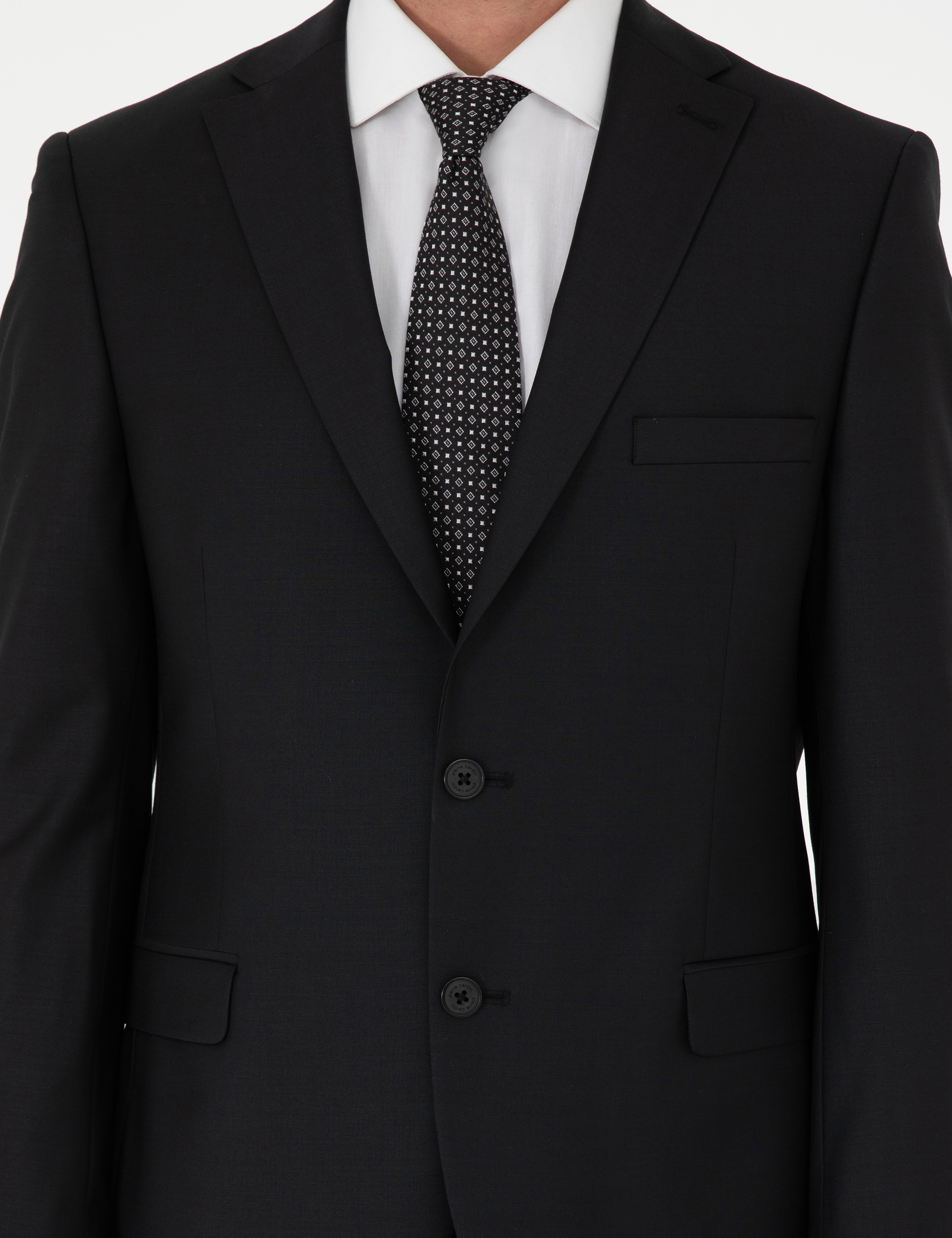 Siyah Slim Fit Takım Elbise - Image 6