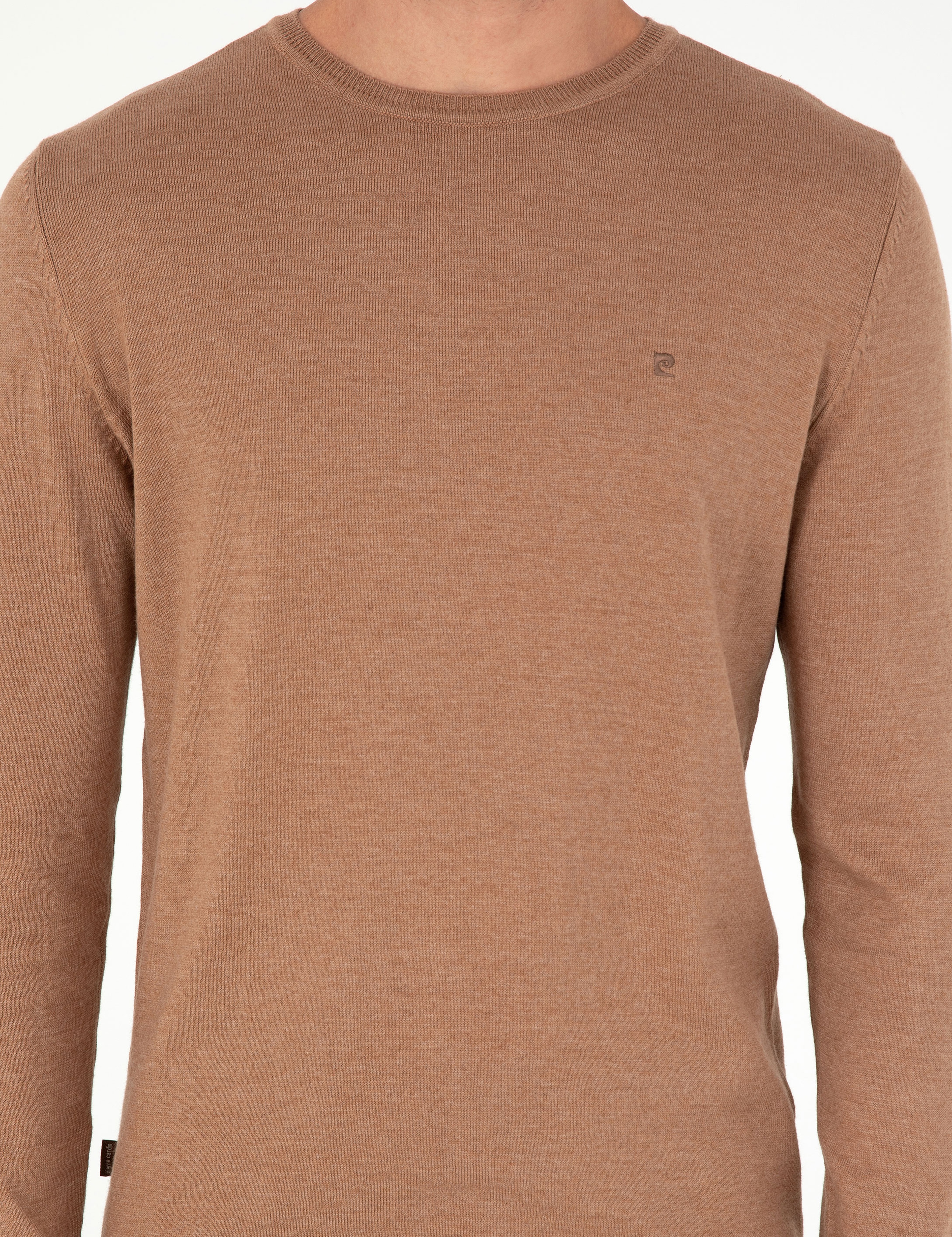 Camel Melanj Slim Fit Bisiklet Yaka Basic Triko Kazak - Image 6