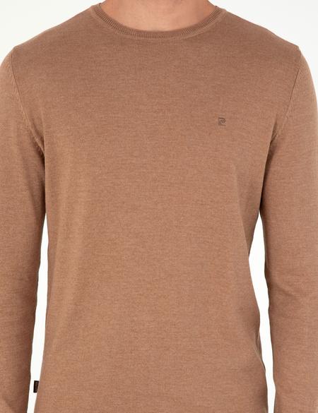 Camel Melanj Slim Fit Bisiklet Yaka Basic Triko Kazak - 50296621076