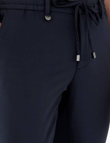 Lacivert Klasik Jogger Pantolon