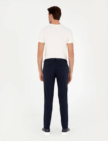 Lacivert Klasik Jogger Pantolon
