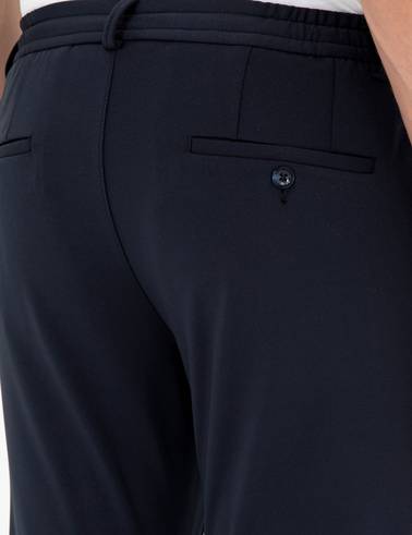 Lacivert Klasik Jogger Pantolon